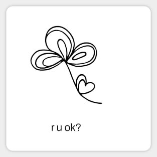 r u ok Sticker